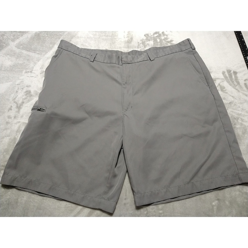 Grand Slam Golf Shorts Men 42x10 Gray Stretch Chino Utility Pocket Sports...